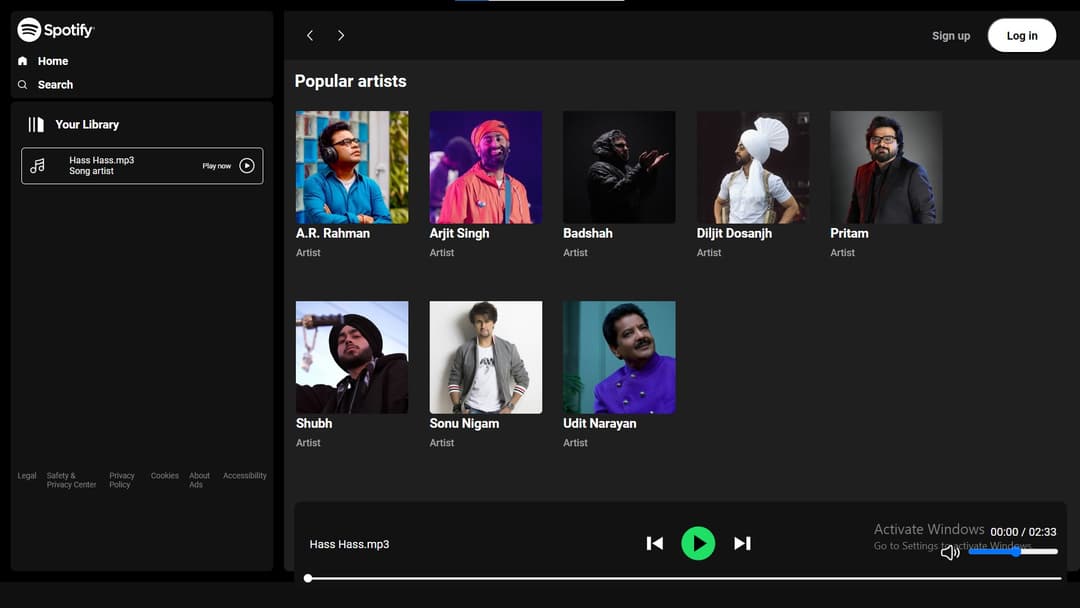 Spotify Clone